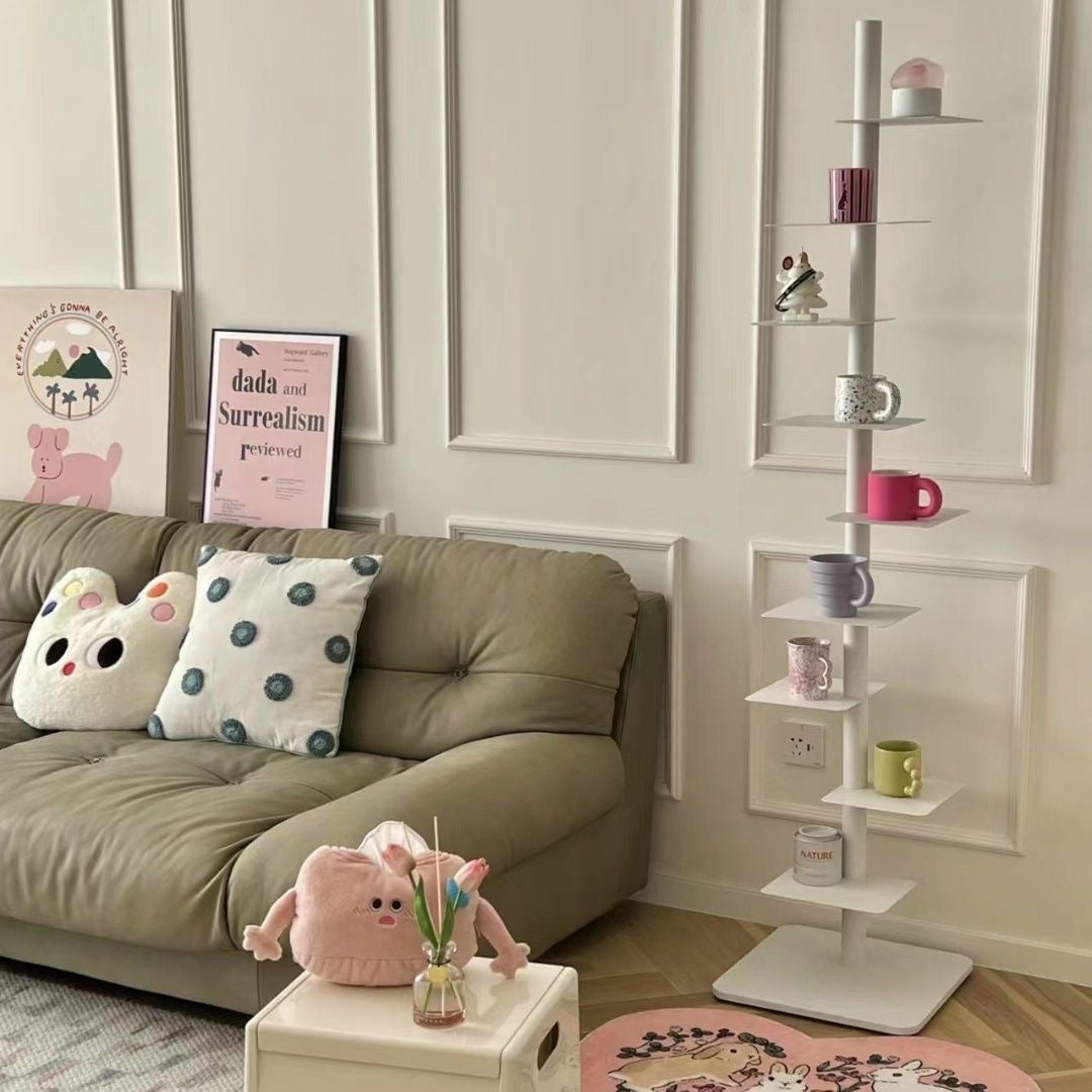 Modern Rotational Display Book Shelf with Multi-Tier Design for Indoor Plant Display Bookshelf Home Decor and Storage