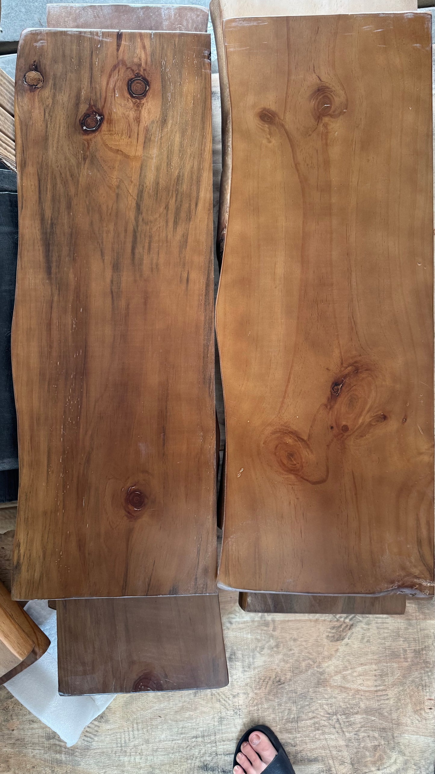 Live Edge Floating Wood Shelf – Rustic Natural Solid Wood Wall Shelf