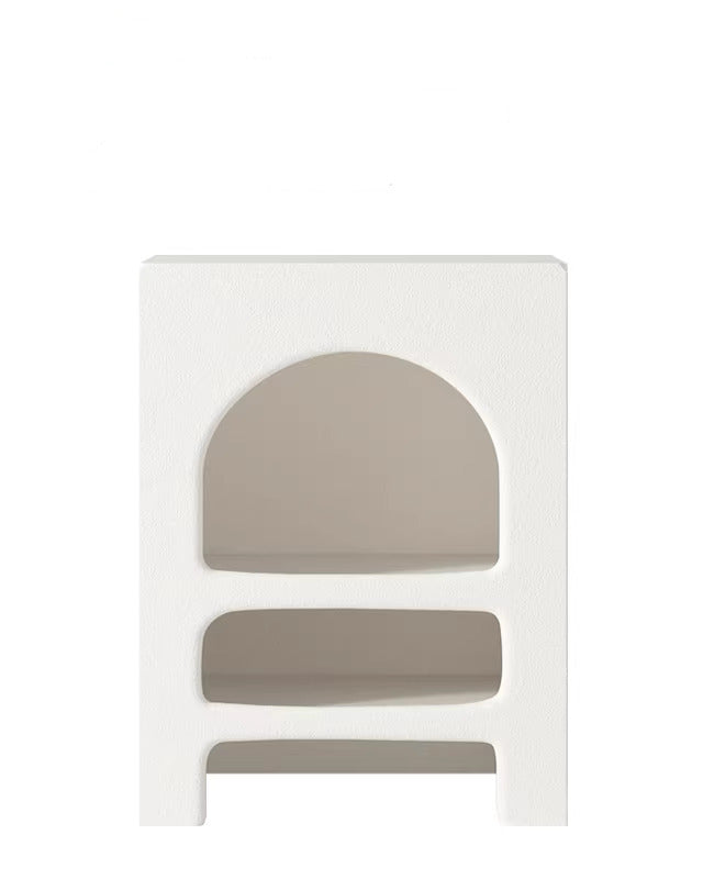 Cave Boho Style Side Tables and Night Stands with Open Storage