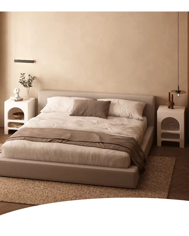 Cave Boho Style Side Tables and Night Stands with Open Storage