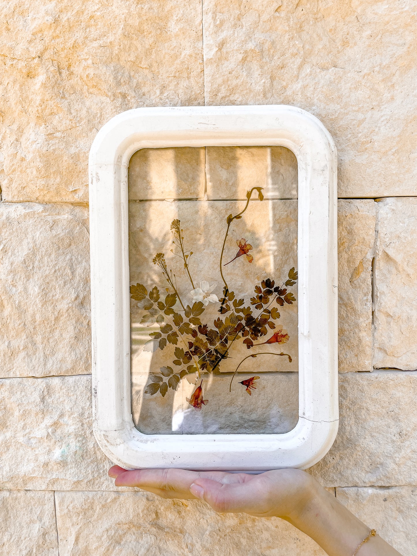 Nature Inspired Floral Wooden Wall Frame 8" X 12"