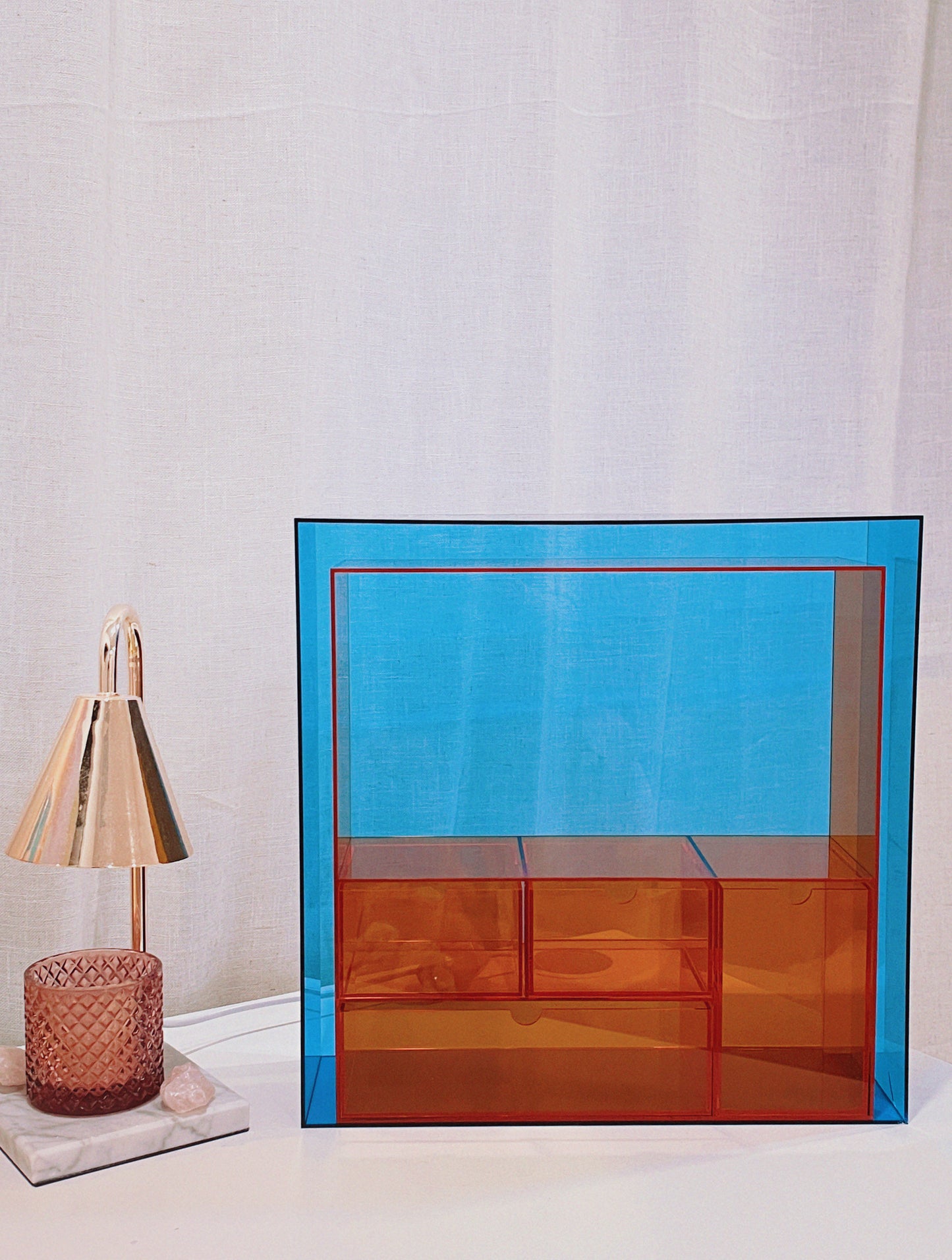 Vibrant Storage Tabletop Shelf for Makeup or Jewelry
