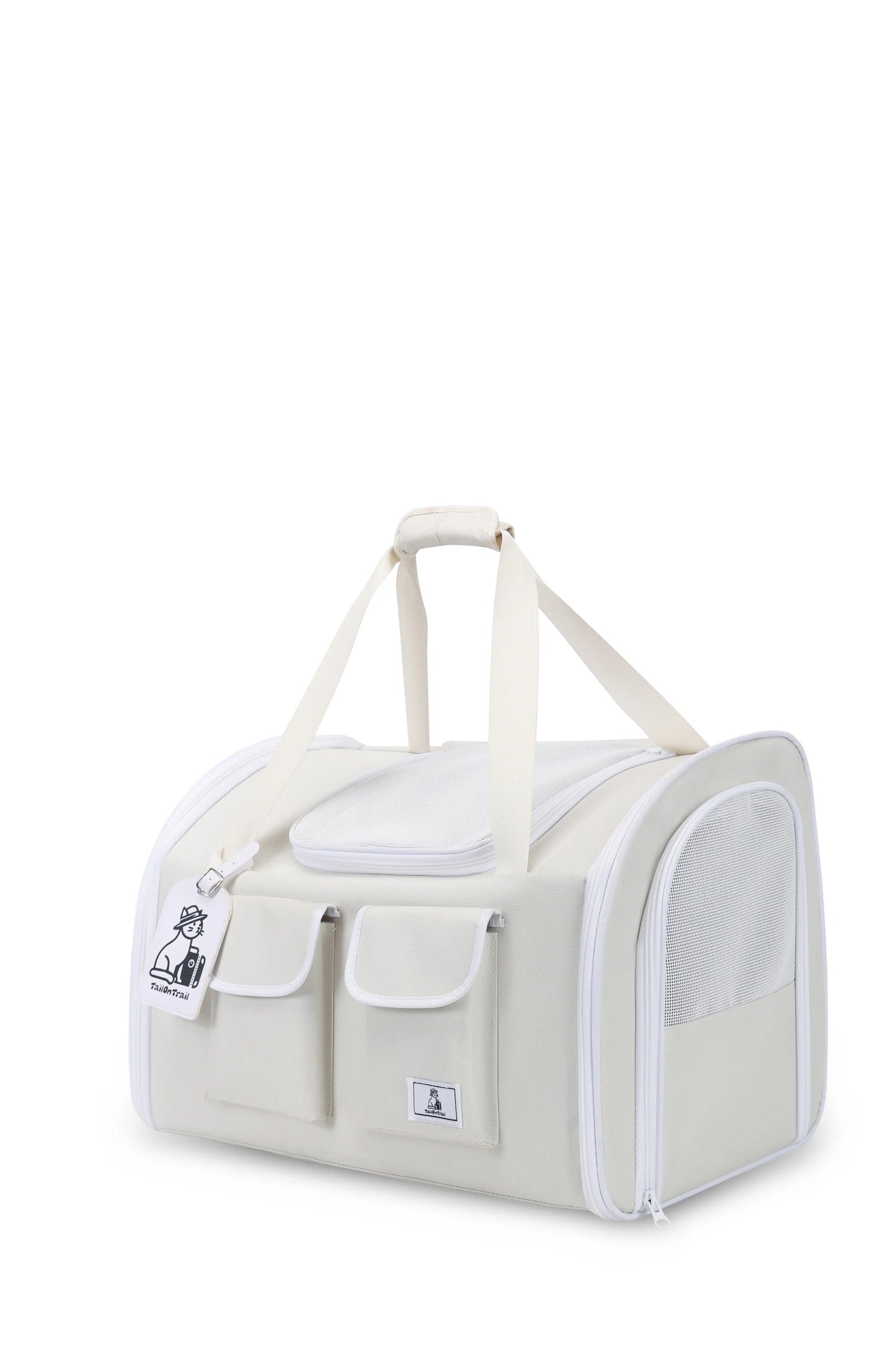 White Outdoor Travel Pet Carrier