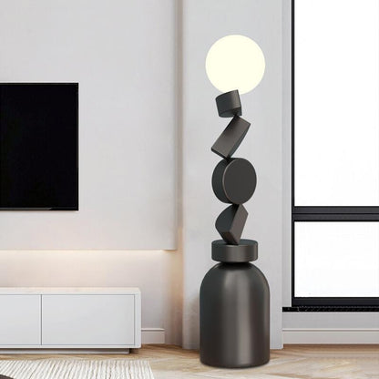 Moon Totem Sculptural Floor Lamp
