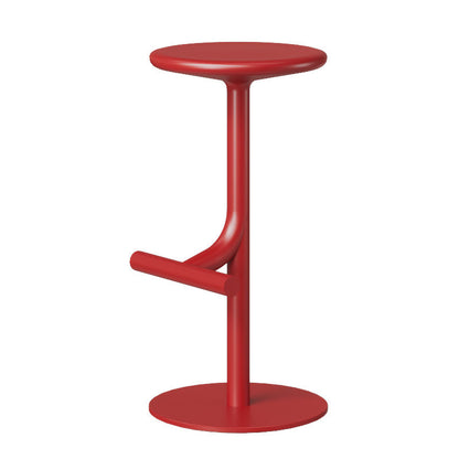 Modern Metal Bar Stool – Adjustable Counter Height Bar Chair with 360° Swivel and Footrest (Available in Red & Green)