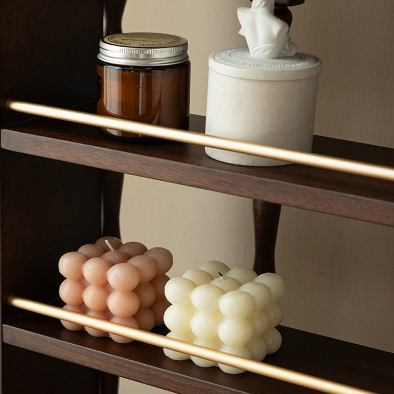 Vintage Walnut Architectural Display Shelf – 3-Tier Perfume & Decor Organizer