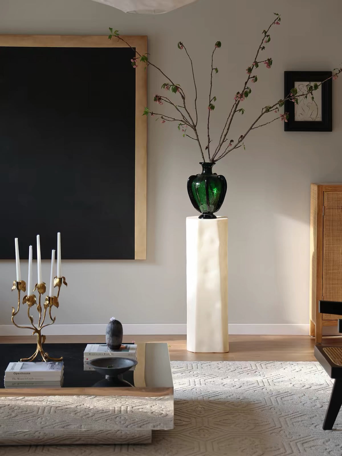 Lumi Architectural Pedestal – Translucent Fiberglass Display Plinth