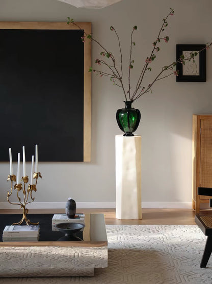 Lumi Architectural Pedestal – Translucent Fiberglass Display Plinth