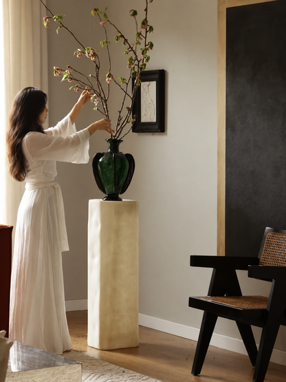 Lumi Architectural Pedestal – Translucent Fiberglass Display Plinth