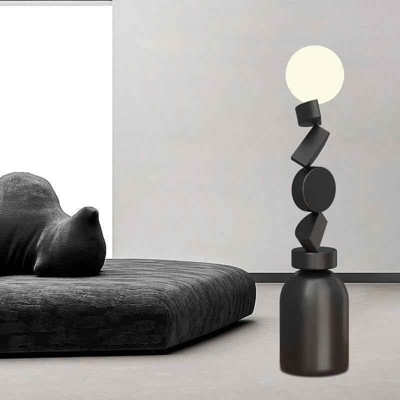 Moon Totem Sculptural Floor Lamp