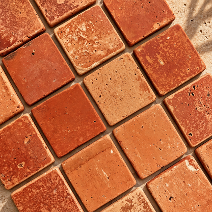 Heritage Terracotta Coasters | Rustic Clay Drink Coasters & Decorative Plant Bases Set of 5