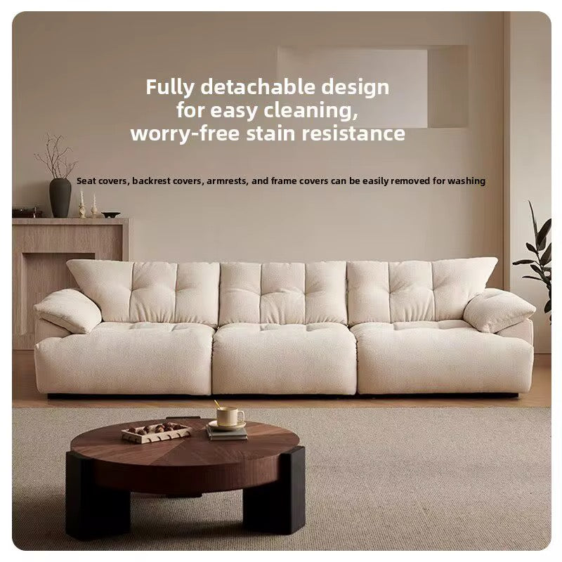 The Cloud Haven | Extra-Deep Modular Sofa - European Linen Edition – 100% Microplastic-Free
