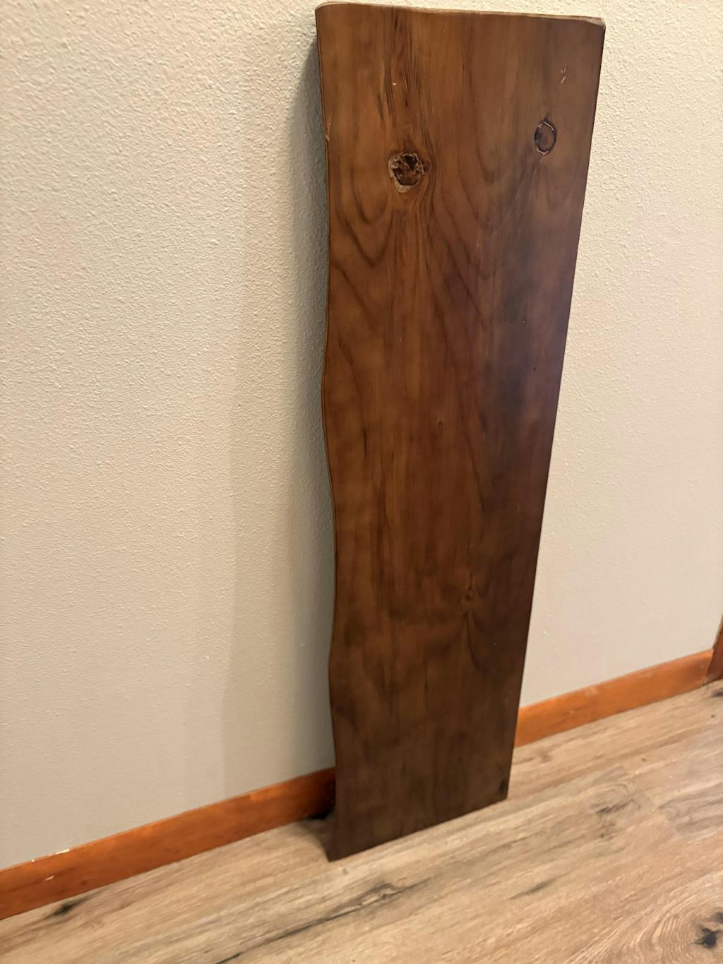 Live Edge Floating Wood Shelf – Rustic Natural Solid Wood Wall Shelf