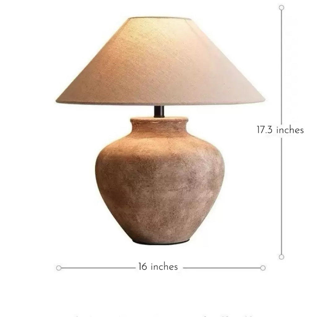 Zenith Wabi-Sabi Ceramic Table Lamp | Handcrafted Minimalist