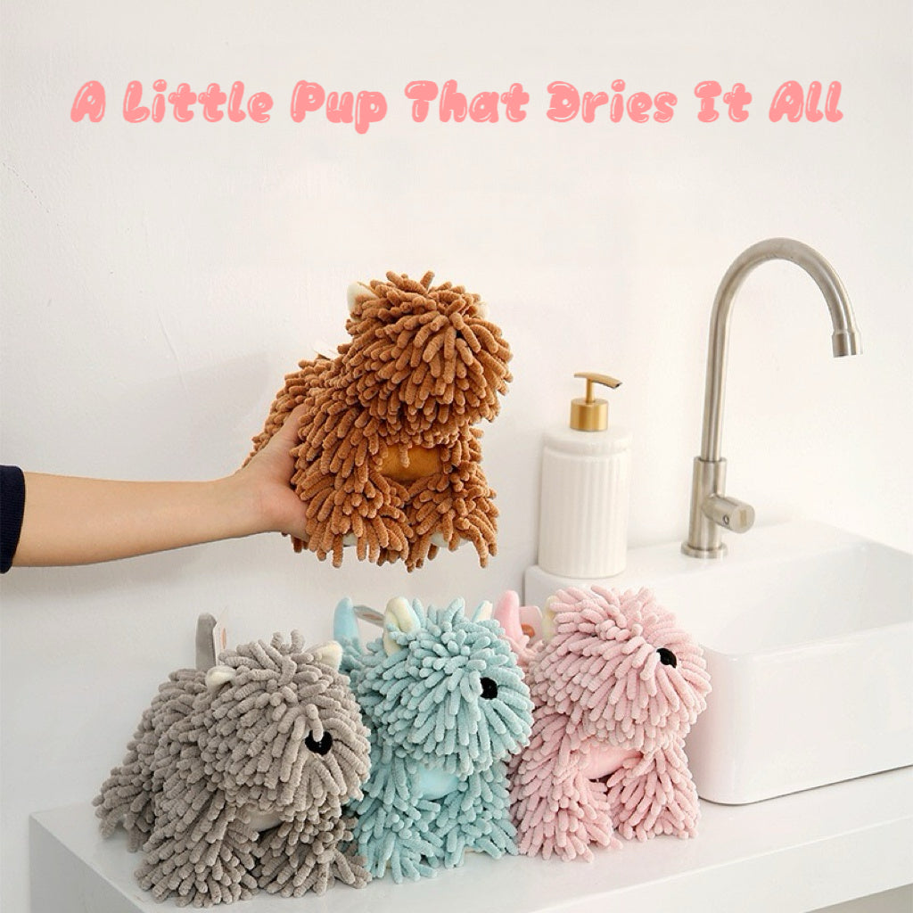 Puppy Plush Hand Towel