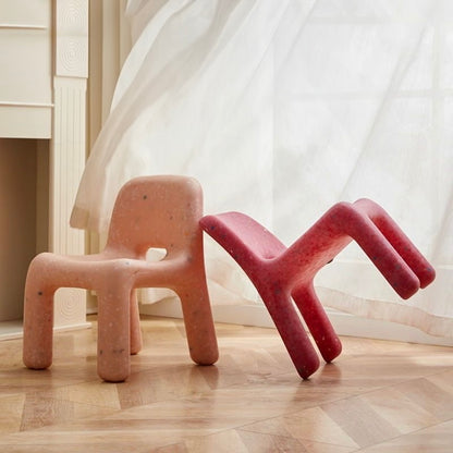 Sculptural Kids Chair | Modern Nordic Children’s Chair in Speckled Colors