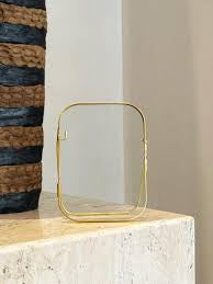 Arched Round Corner Gold Floating Picture Frames