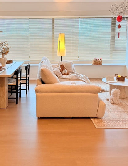 The Cloud Haven | Extra-Deep Modular Sofa - European Linen Edition – 100% Microplastic-Free