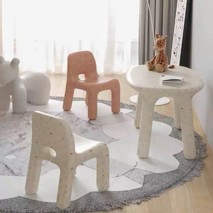 Sculptural Kids Chair | Modern Nordic Children’s Chair in Speckled Colors