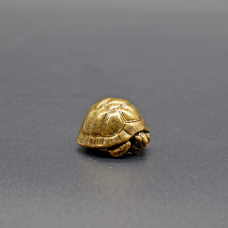 Mini Brass Turtle Figurine – Symbol of Protection & Longevity