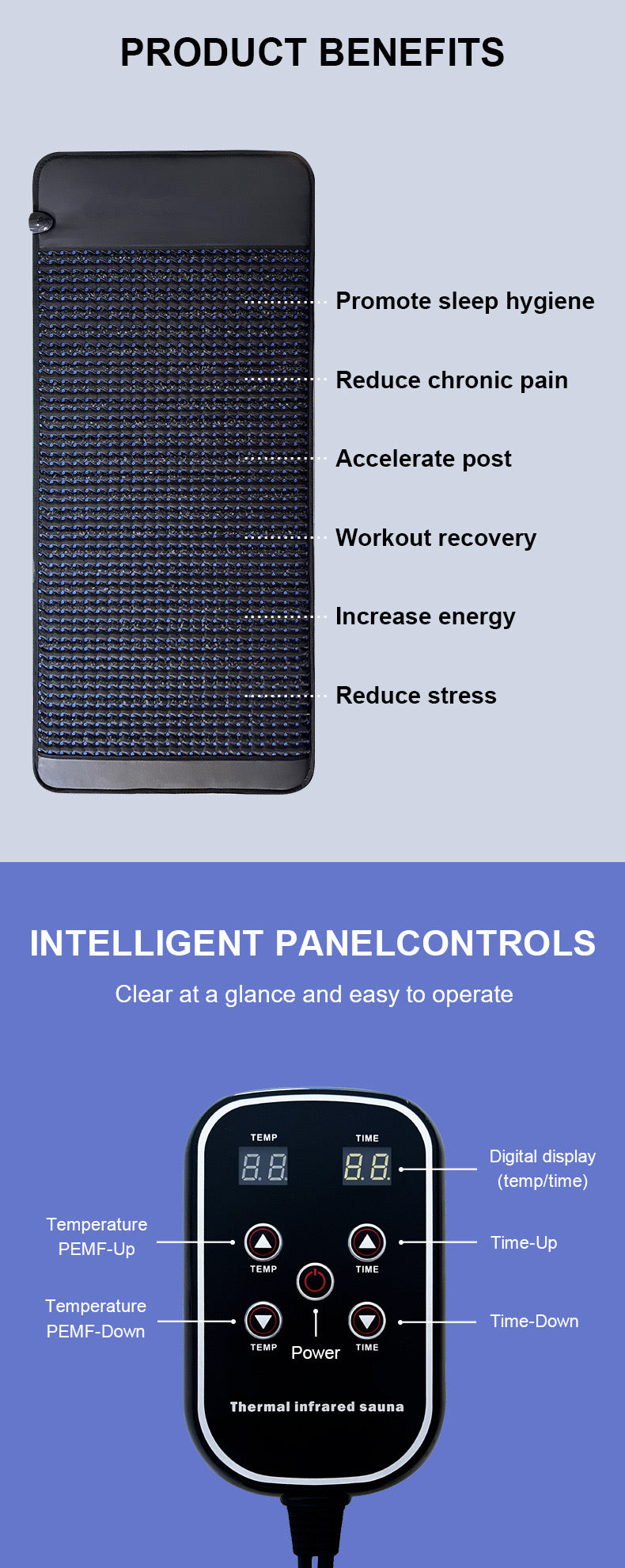 Vitalglow PEMP Infrared Wellness Recovery Mat