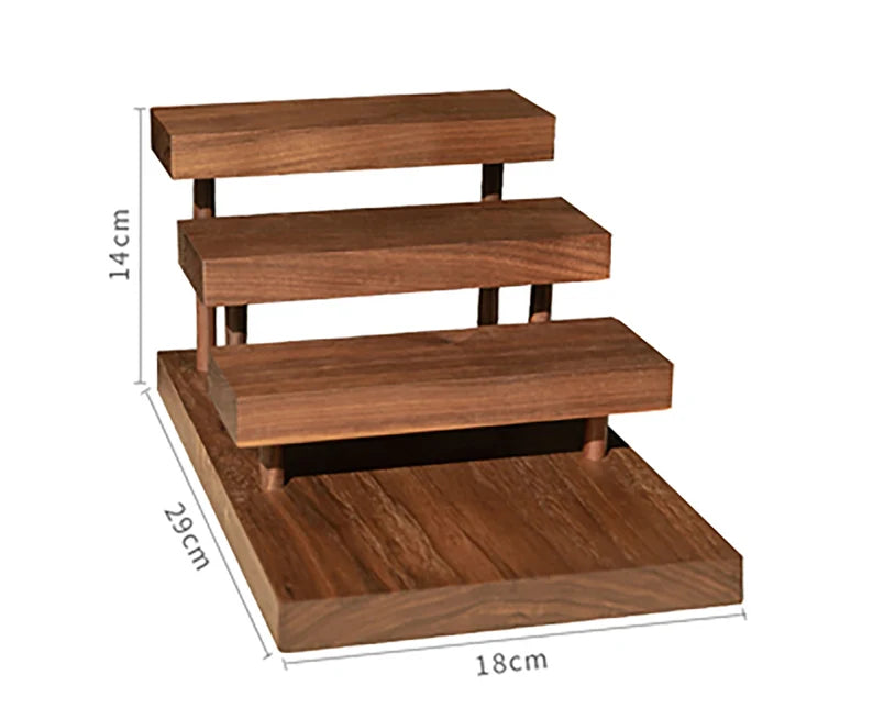 Multi-Tier Wooden Jewelry Display Stand with Modern Minimalist Design ...