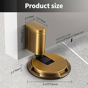 360° Rotatable Magnetic Mechanical Door Stopper