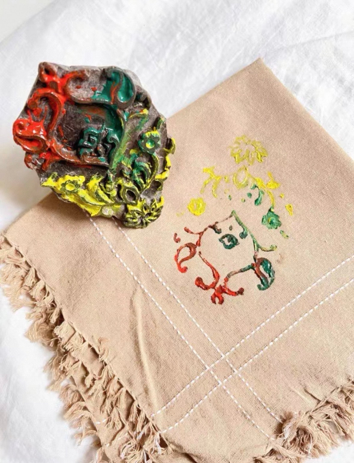 Vintage Indian Wooden Block Stamps – Hand-Carved Textile Printing Blocks