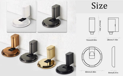 360° Rotatable Magnetic Mechanical Door Stopper