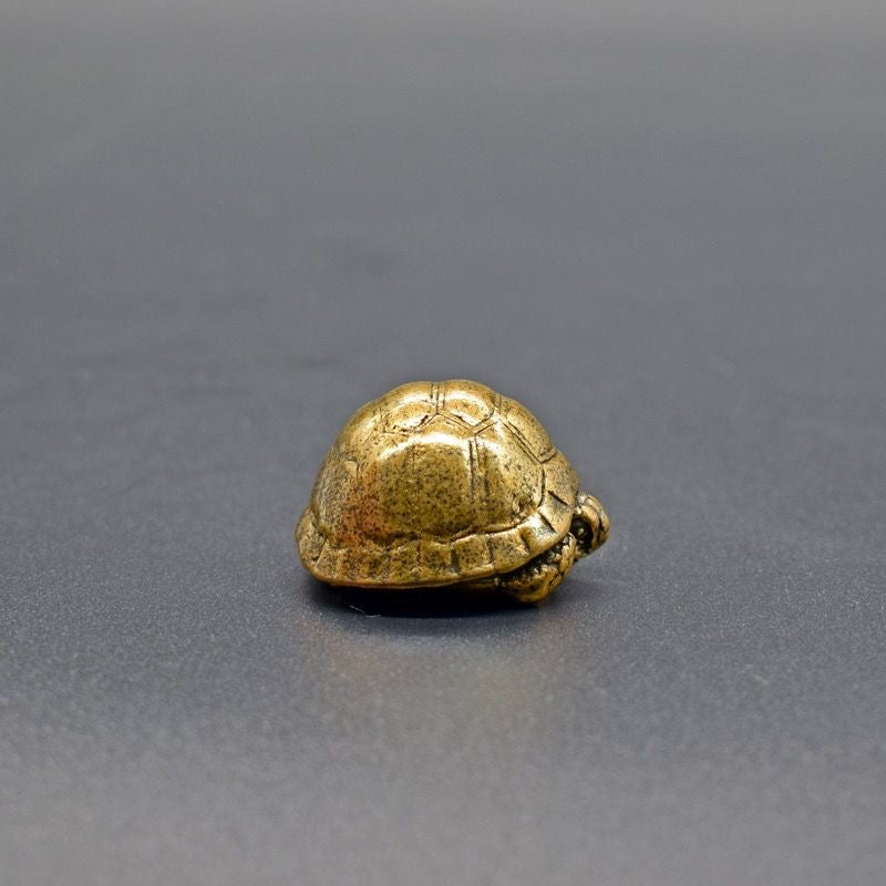 Mini Brass Turtle Figurine – Symbol of Protection & Longevity