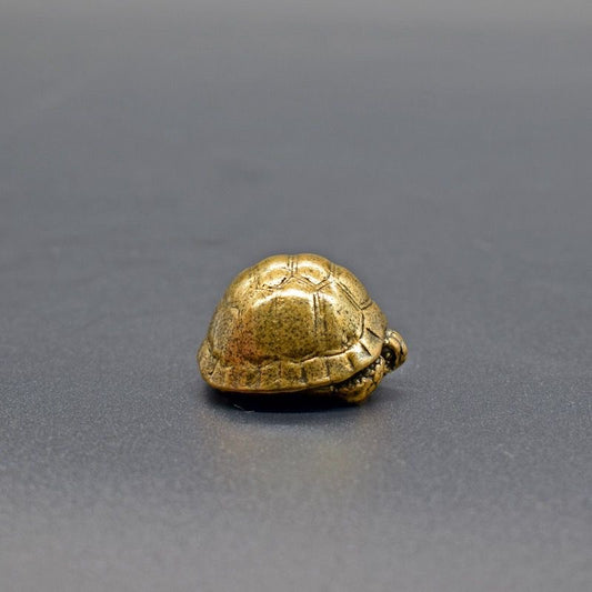 Mini Brass Turtle Figurine – Symbol of Protection & Longevity