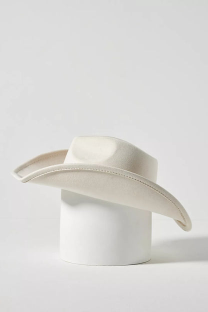 Embroidered Belted Rancher Cowboy Hat – Stylish Western Elegance in Black, Brown, and White