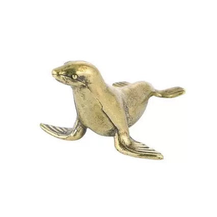 Vintage Brass Seal Figurine