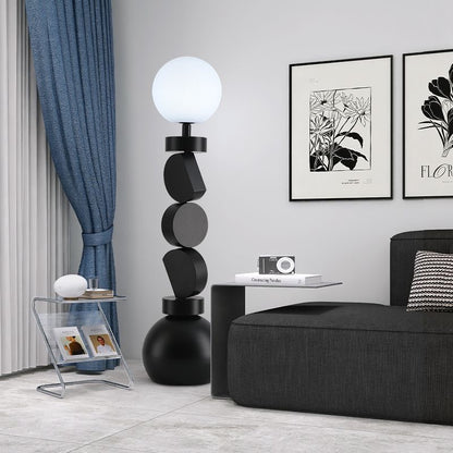 Moon Totem Sculptural Floor Lamp