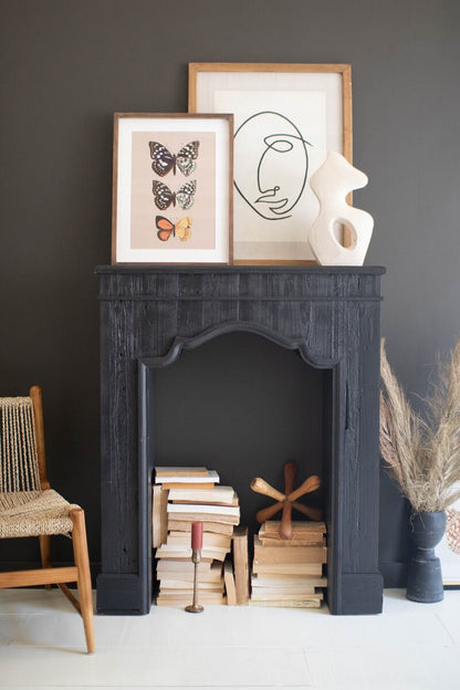 Black Wood Mantle