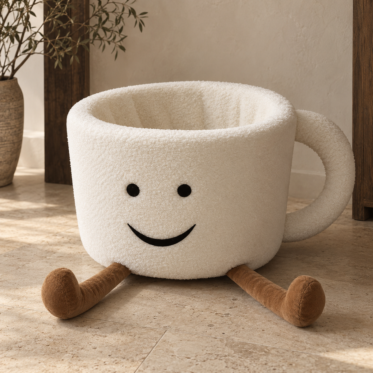 Cozy Cat Cup Bed – Cute Coffee Mug Cat House with Plush Comfort