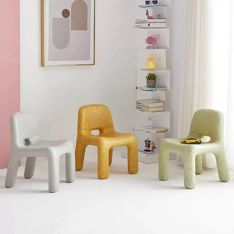 Sculptural Kids Chair | Modern Nordic Children’s Chair in Speckled Colors