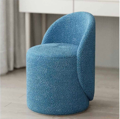 Cozy Sherpa Vanity Rotational Chair Soft Padded Fuzzy Chair