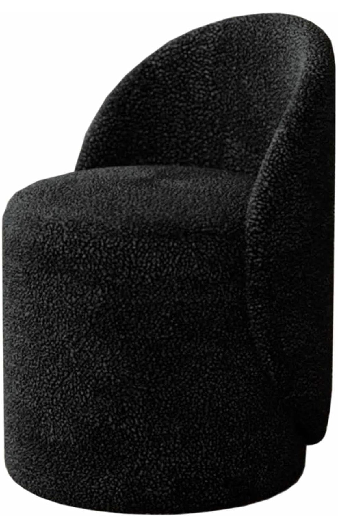 Cozy Sherpa Vanity Rotational Chair Soft Padded Fuzzy Chair