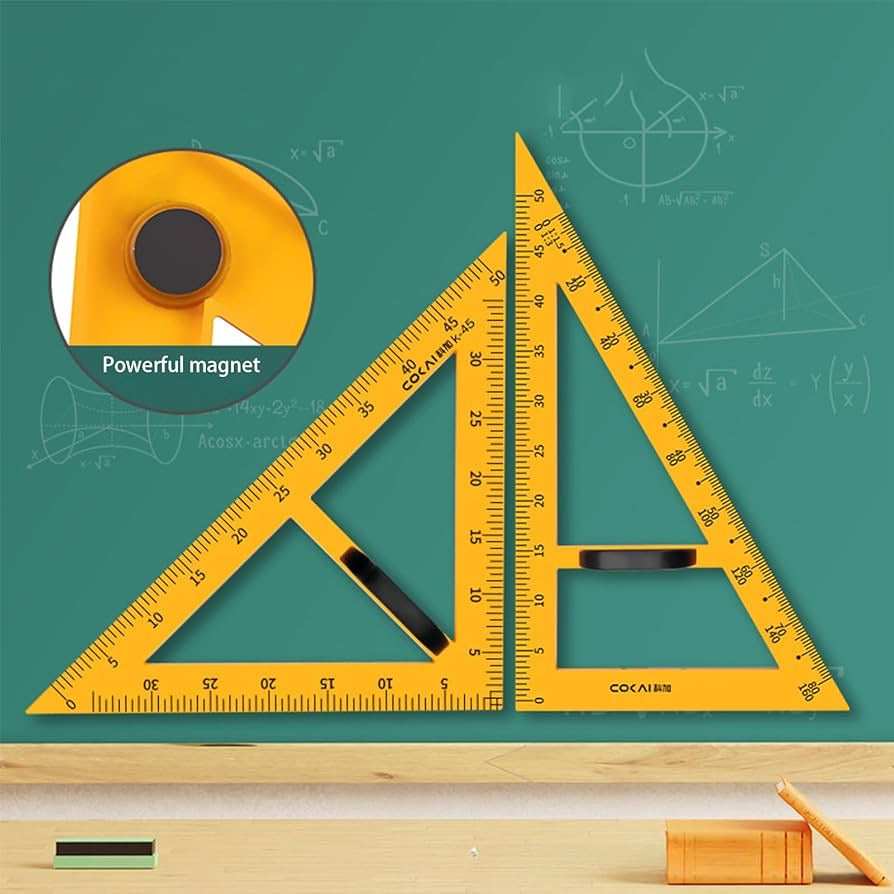 Magnetic Classroom Whiteboard Math Geometry Tool Set Enhance Classroom ...