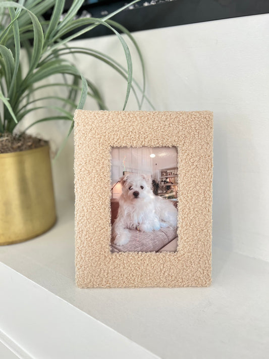Fuzzy Sherpa Picture Frame