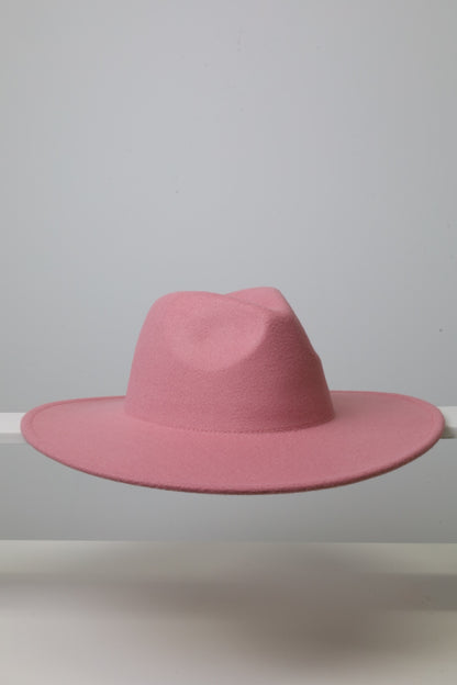 Wide Brim Orchid Fedora Hats