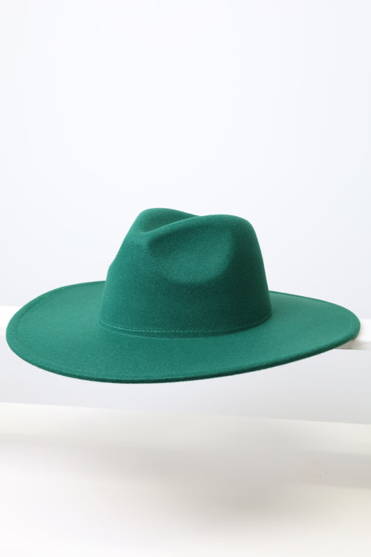 Wide Brim Teal Fedora Hats