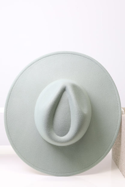 Wide Brim Mint Fedora Hats