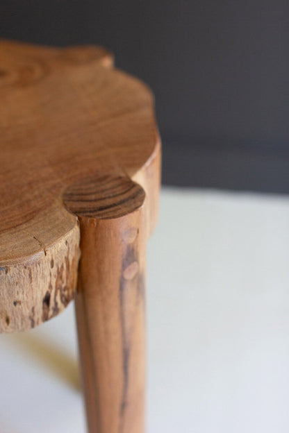 Set of 2 Recycled Wood Accent Tables