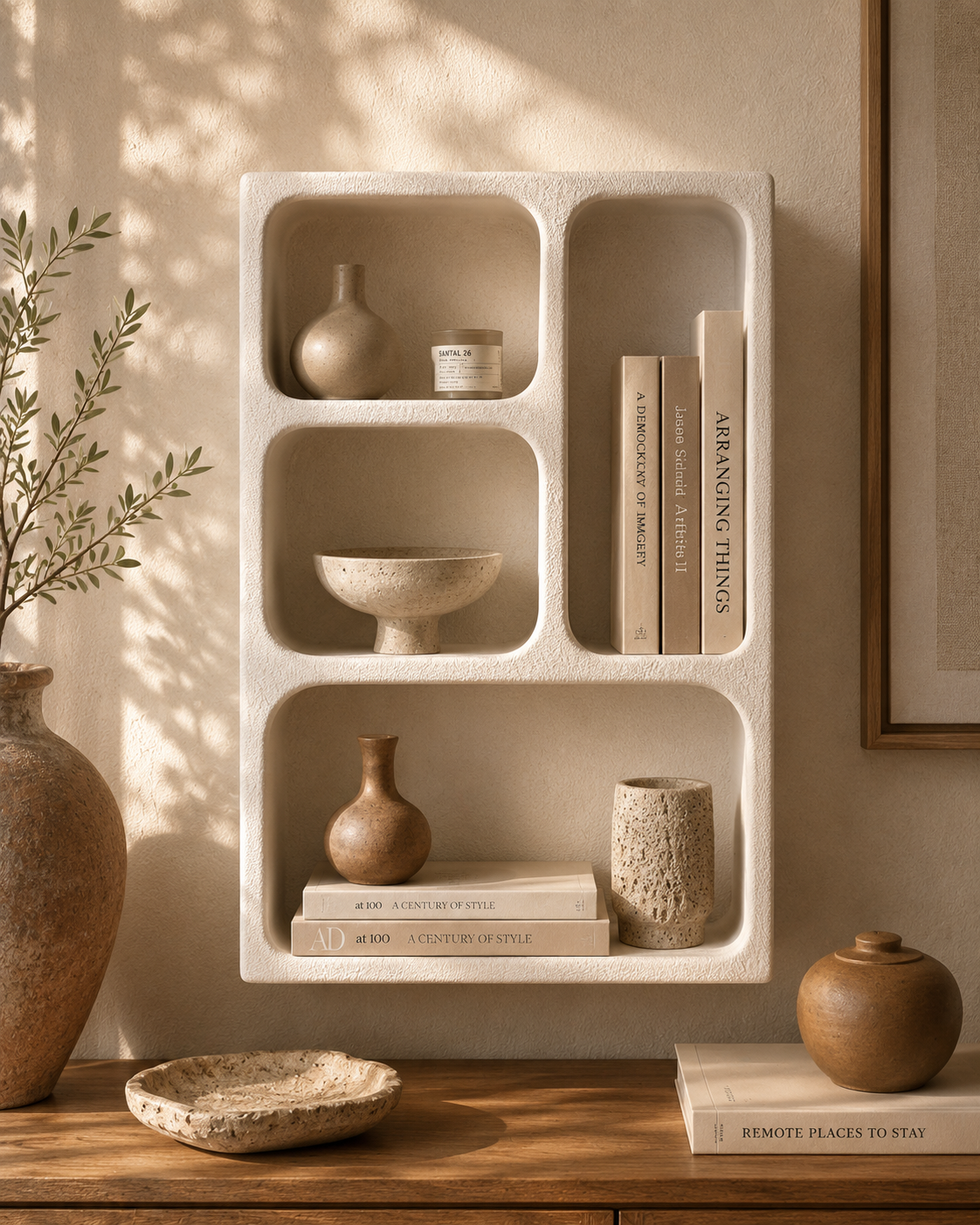 Organic Texture Wall Shelf