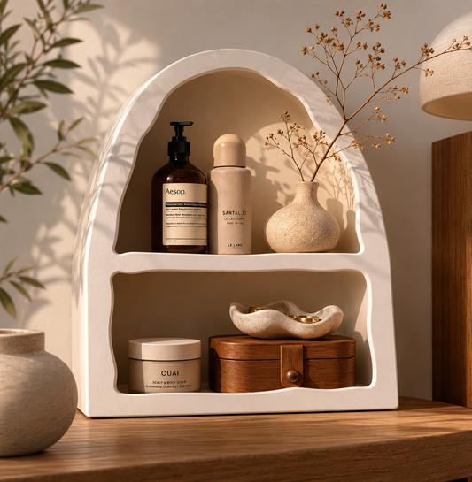 Minimalist Wabi-Sabi Wall Storage Shelf
