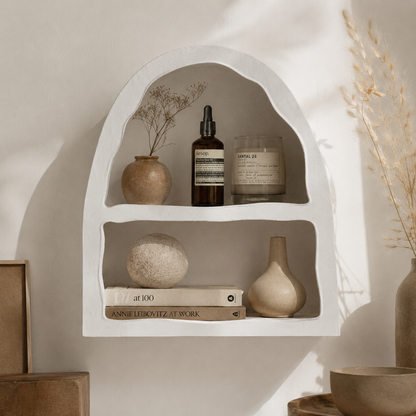 Minimalist Wabi-Sabi Wall Storage Shelf