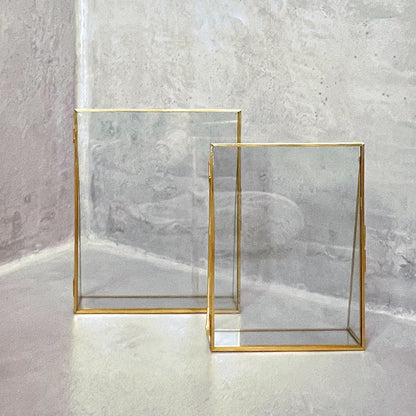 Gold-Edged Display Floating Picture Frames