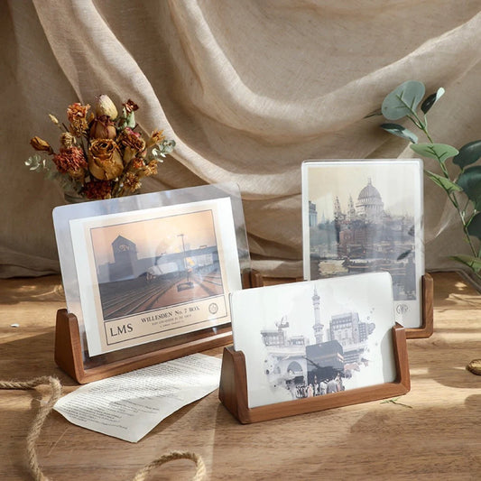 Curved Wooden Floating Picture Frames